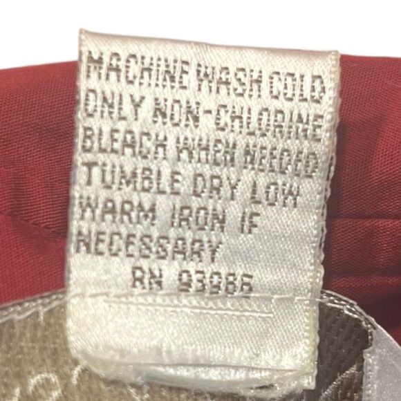 Casual Corner Red Cotton Button Down Shirt Women’s 4 Long Sleeve Vintage Y2K - Picture 9 of 11